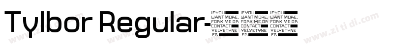 Tylbor Regular字体转换